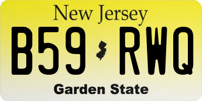 NJ license plate B59RWQ