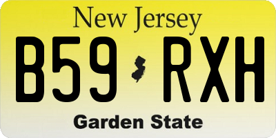 NJ license plate B59RXH