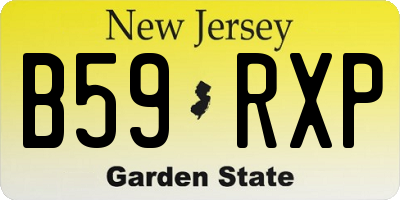 NJ license plate B59RXP