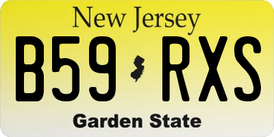 NJ license plate B59RXS