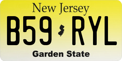 NJ license plate B59RYL