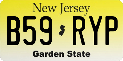 NJ license plate B59RYP