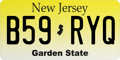 NJ license plate B59RYQ