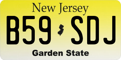 NJ license plate B59SDJ