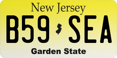 NJ license plate B59SEA