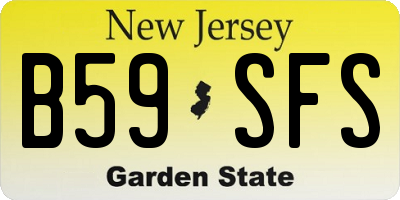 NJ license plate B59SFS