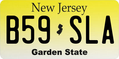 NJ license plate B59SLA