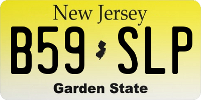 NJ license plate B59SLP