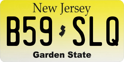 NJ license plate B59SLQ