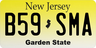 NJ license plate B59SMA