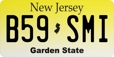 NJ license plate B59SMI