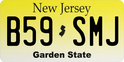 NJ license plate B59SMJ