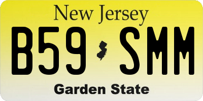 NJ license plate B59SMM