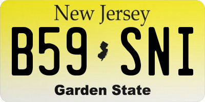 NJ license plate B59SNI