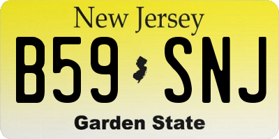 NJ license plate B59SNJ