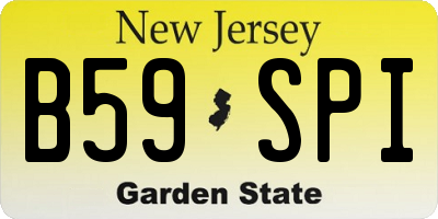 NJ license plate B59SPI