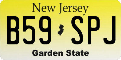 NJ license plate B59SPJ