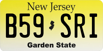 NJ license plate B59SRI