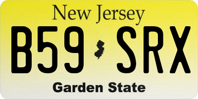 NJ license plate B59SRX
