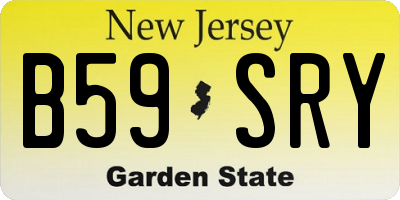 NJ license plate B59SRY