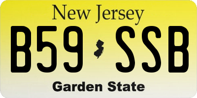 NJ license plate B59SSB