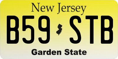 NJ license plate B59STB