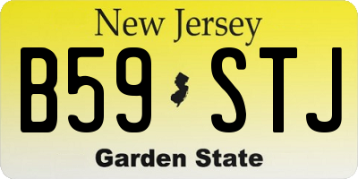 NJ license plate B59STJ