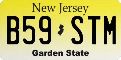NJ license plate B59STM
