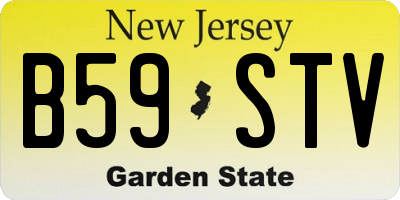 NJ license plate B59STV