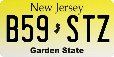NJ license plate B59STZ