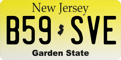 NJ license plate B59SVE