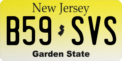 NJ license plate B59SVS