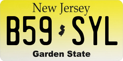 NJ license plate B59SYL