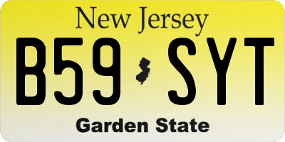 NJ license plate B59SYT
