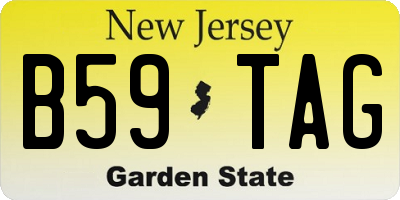 NJ license plate B59TAG