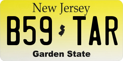 NJ license plate B59TAR