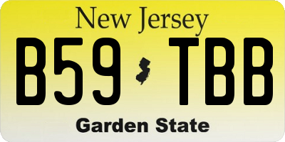 NJ license plate B59TBB
