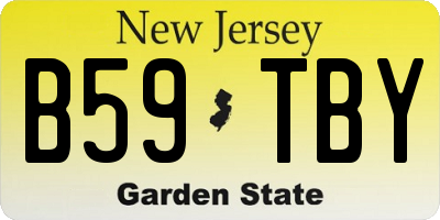 NJ license plate B59TBY