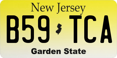 NJ license plate B59TCA