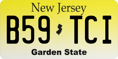 NJ license plate B59TCI