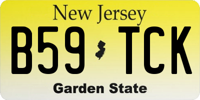 NJ license plate B59TCK