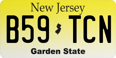 NJ license plate B59TCN