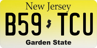 NJ license plate B59TCU