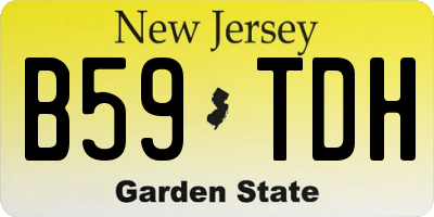 NJ license plate B59TDH