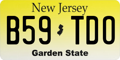 NJ license plate B59TDO