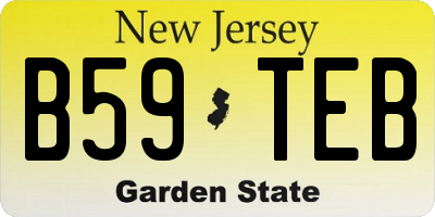 NJ license plate B59TEB
