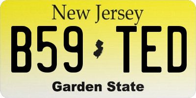 NJ license plate B59TED