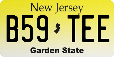 NJ license plate B59TEE