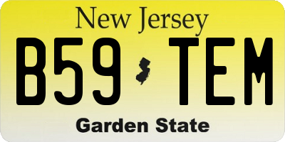 NJ license plate B59TEM