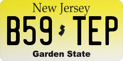 NJ license plate B59TEP